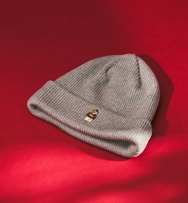 UNITED ARROWS green label relaxing「【別注】＜ROSTER BEAR&times;INFIELDER DESIGN＞ニットキャップ」|ニット帽|MD.GRAY