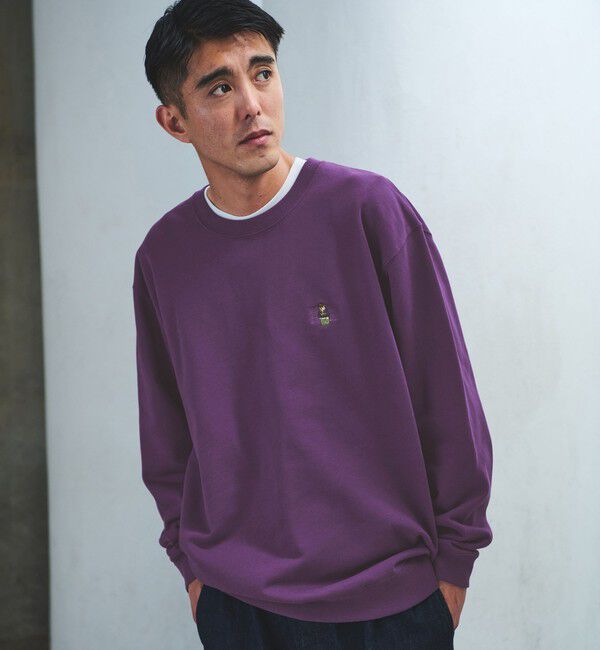 UNITED ARROWS green label relaxing「【別注】＜ROSTER BEAR＞GLR 刺しゅう ロゴ スウェット」|スウェット・ジャージ|PURPLE