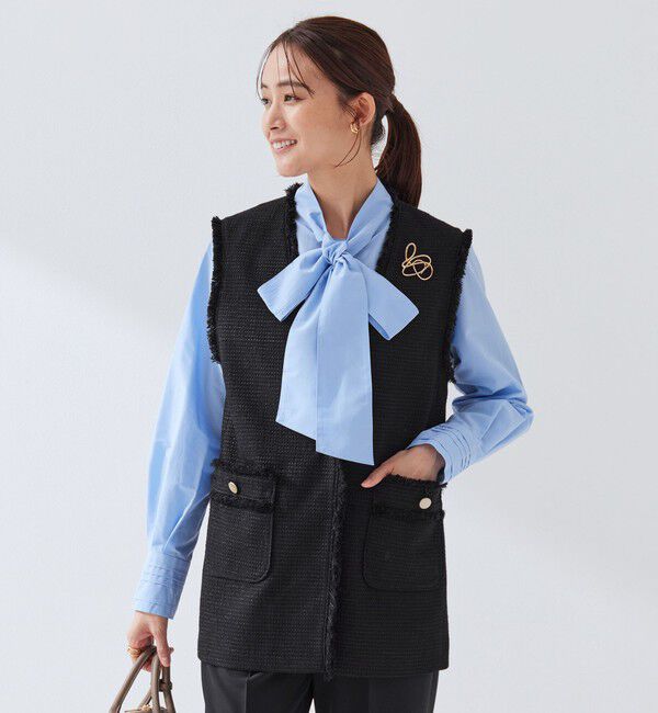 UNITED ARROWS green label relaxing「［size SHORTあり］ライト ツイードライク ジレ」|ベスト・ジレ|