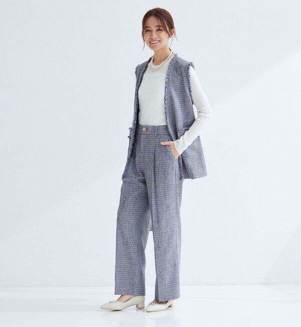 UNITED ARROWS green label relaxing「ライト ツイードライク パンツ」|その他|