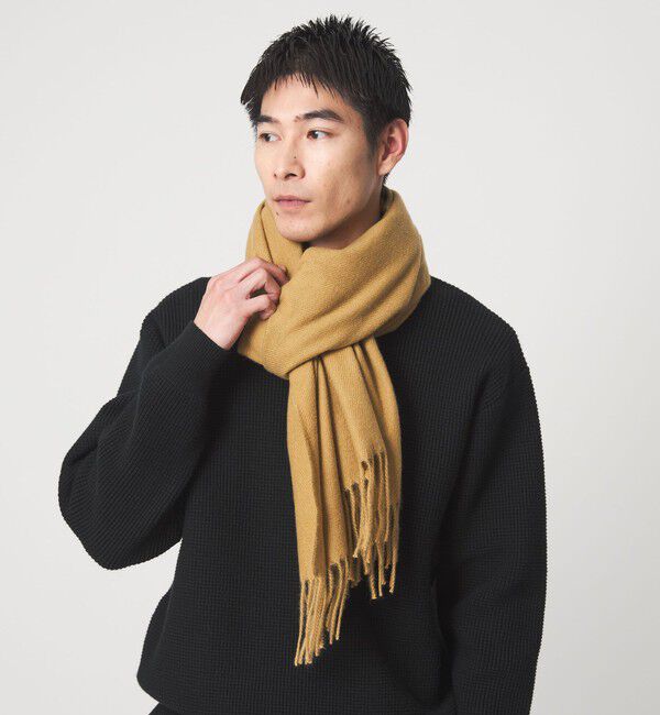 UNITED ARROWS green label relaxing「GLR ソリッド 60 ラージ マフラー」|マフラー|BEIGE