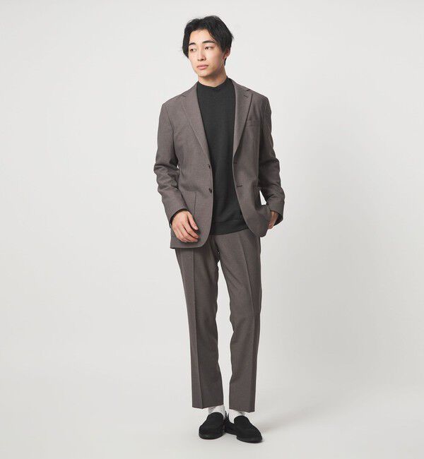 UNITED ARROWS green label relaxing「メランジ ダンボール モックネック カットソー」|Tシャツ・カットソー|