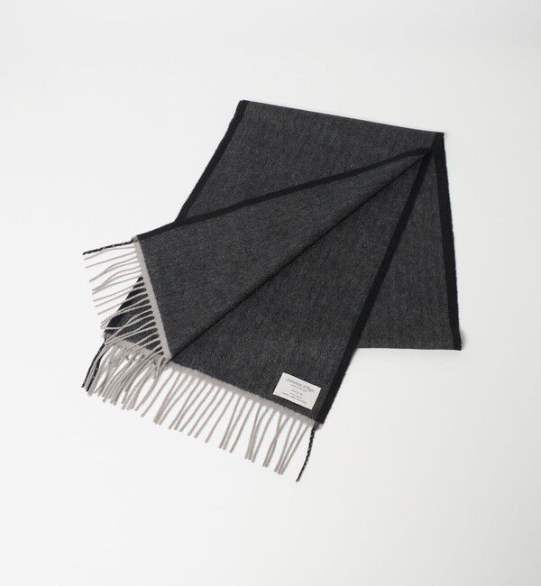 UNITED ARROWS green label relaxing「【別注】＜Johnstons of Elgin＞GLR ウールカシミヤ マフラー」|マフラー|DK.GRAY