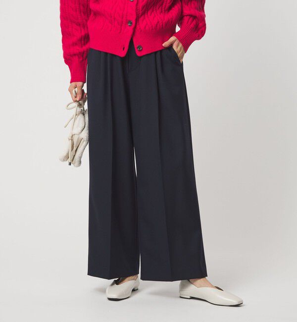 UNITED ARROWS green label relaxing「イージー 2タック ワイド パンツ」|その他|