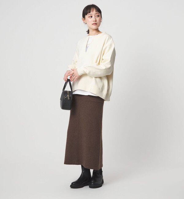 UNITED ARROWS green label relaxing「【WEB限定】＜at ease＞ダブルフェイス 裏起毛 プルオーバー カットソー」|Tシャツ・カットソー|