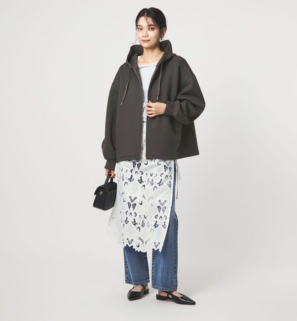 UNITED ARROWS green label relaxing「［size SHORTあり］ダンボール ジップ フーディ」|パーカー|