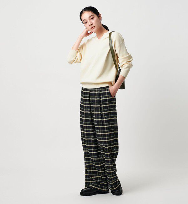 BEAUTY&YOUTH UNITED ARROWS「コットンナイロン Vネック プルオーバー -ウォッシャブル-」|ニット・セーター|