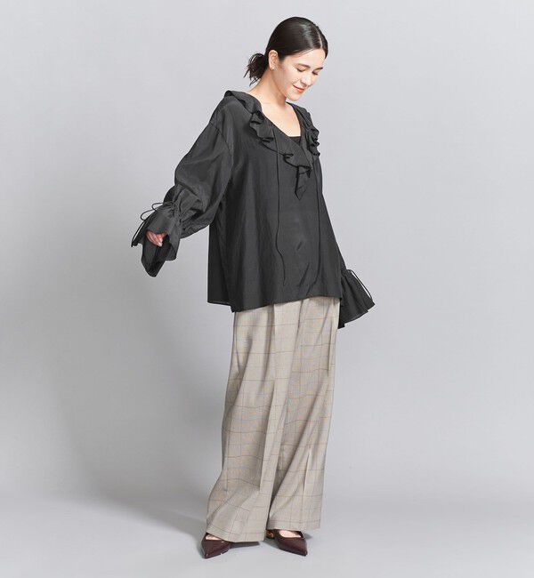 BEAUTY&YOUTH UNITED ARROWS「レーヨンコットンローン ラッフルシャツ」|シャツ・ブラウス|