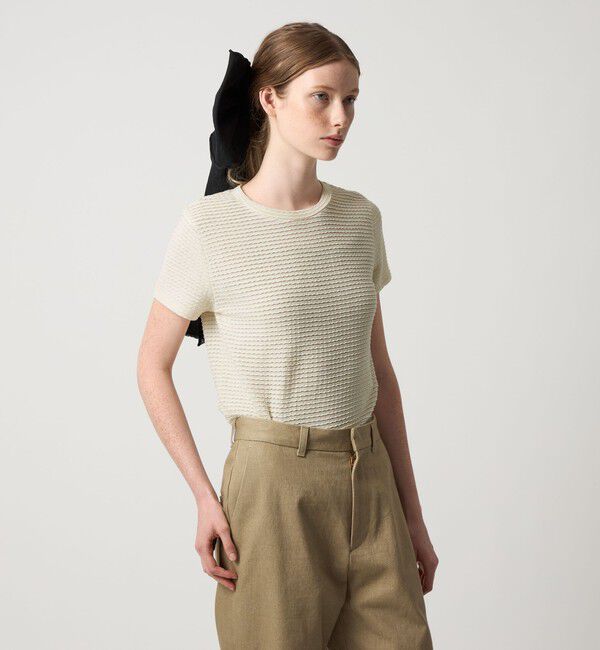 STEVEN ALAN「＜Steven Alan＞ウェイビー ジャージー ショートスリーブ Tシャツ」|Tシャツ・カットソー|OFF WHITE