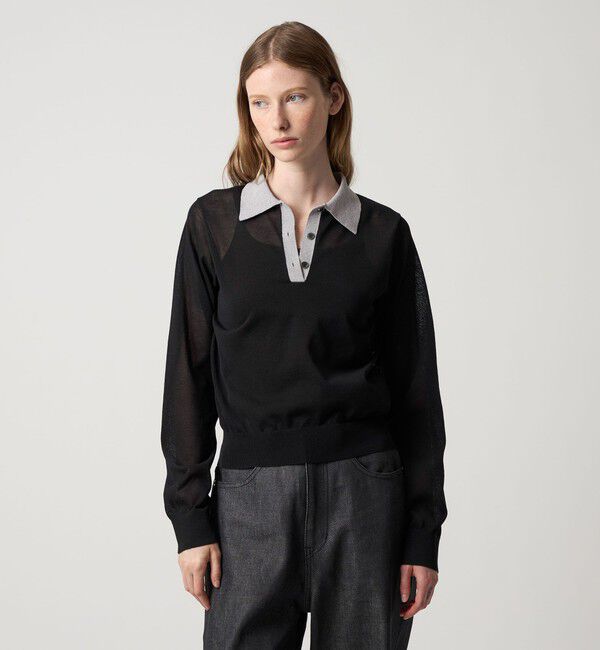 STEVEN ALAN「＜Steven Alan＞リンガー ポロニット」|ニット・セーター|