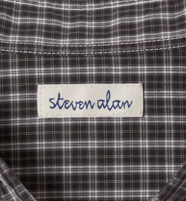 STEVEN ALAN「＜Steven Alan＞ スモーキー チェック リバースシーム シャツ LOOSE」|シャツ・ブラウス|