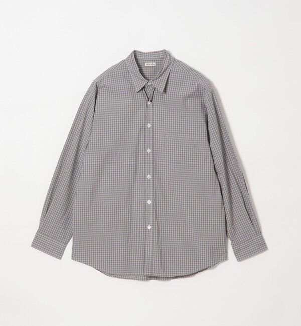 STEVEN ALAN「＜Steven Alan＞ スモーキー チェック リバースシーム シャツ LOOSE」|シャツ・ブラウス|MD.GRAY