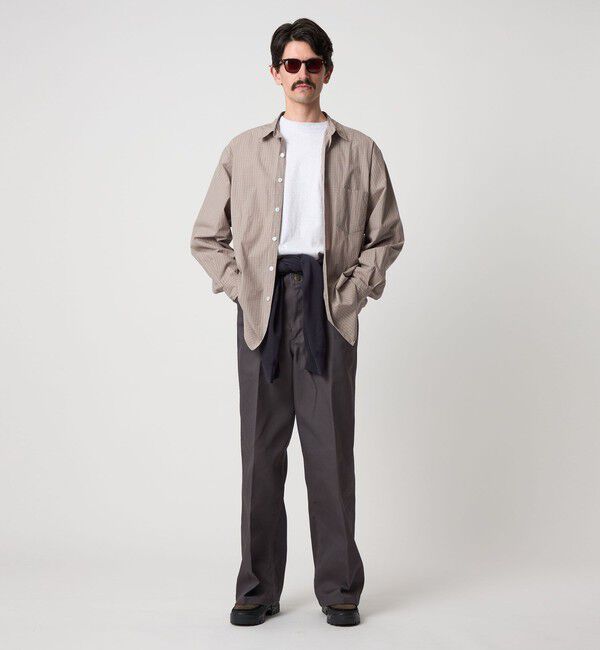 STEVEN ALAN「＜Steven Alan＞ スモーキー チェック リバースシーム シャツ LOOSE」|シャツ・ブラウス|