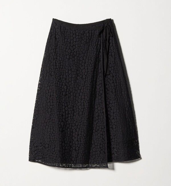 STEVEN ALAN「＜Steven Alan＞レース ラップ スカート」|スカート|BLACK