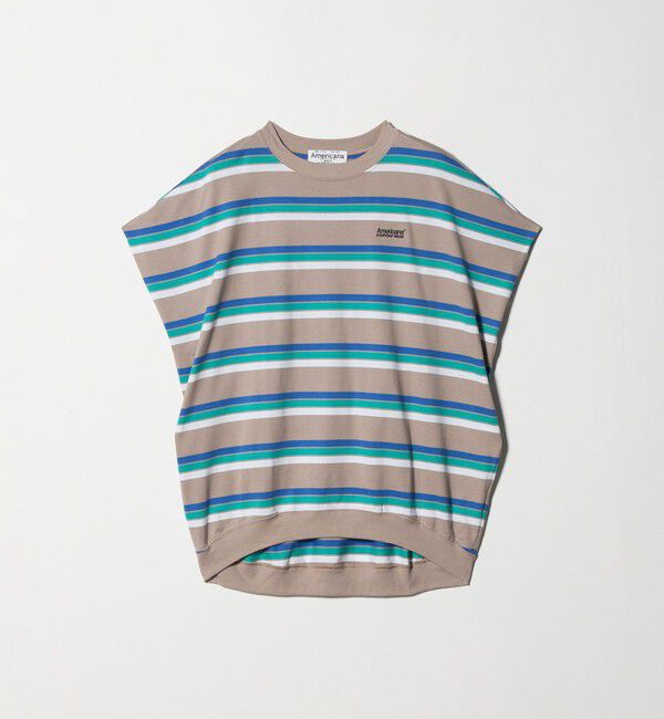 BEAUTY&YOUTH UNITED ARROWS「＜Americana＞マルチボーダー スリーブレス トップス/ベージュ」|Tシャツ・カットソー|