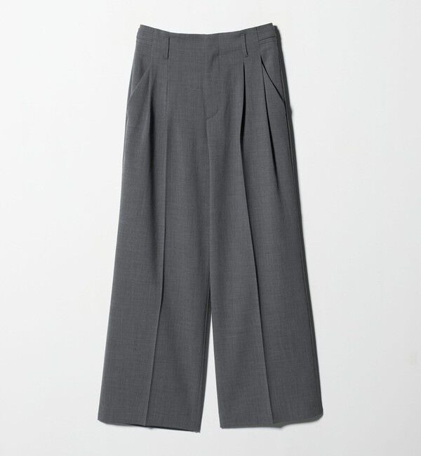 BEAUTY&YOUTH UNITED ARROWS「ポリエステルブレンド ２タック タブワイドパンツ」|その他|