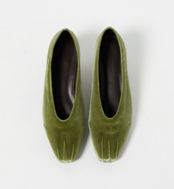 BEAUTY&YOUTH UNITED ARROWS「ギャザートゥ ベルベット フラットシューズ」|ローファー|