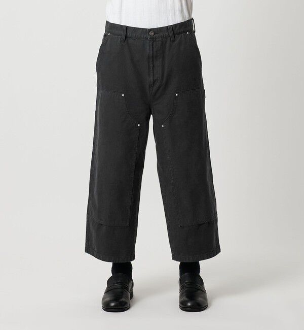 MONKEY TIME「ガーメントダイ ダック ダブルニー アンクル パンツ」|チノ|