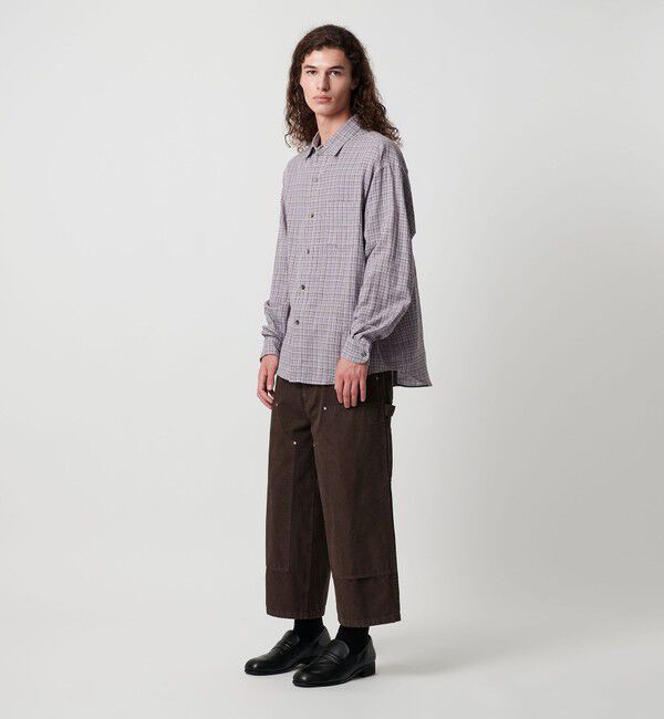 MONKEY TIME「ガーメントダイ ダック ダブルニー アンクル パンツ」|チノ|