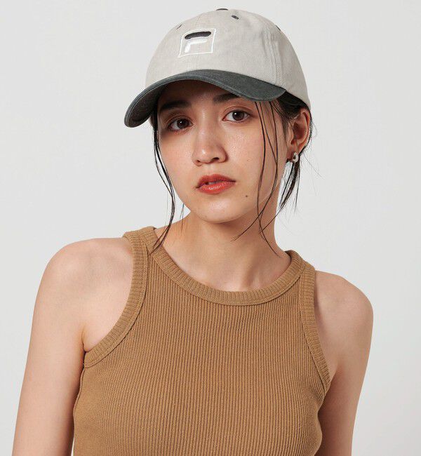 BEAUTY&YOUTH UNITED ARROWS「【別注】＜FILA＞ピグメント コンビ キャップ」|キャップ・キャスケット|