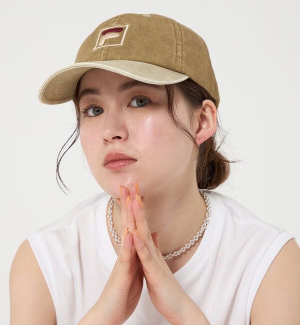 BEAUTY&YOUTH UNITED ARROWS「【別注】＜FILA＞ピグメント コンビ キャップ」|キャップ・キャスケット|