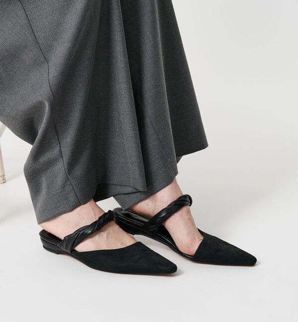 BEAUTY&YOUTH UNITED ARROWS「スエードライク ツイスト ストラップ ミュール」|サンダル|