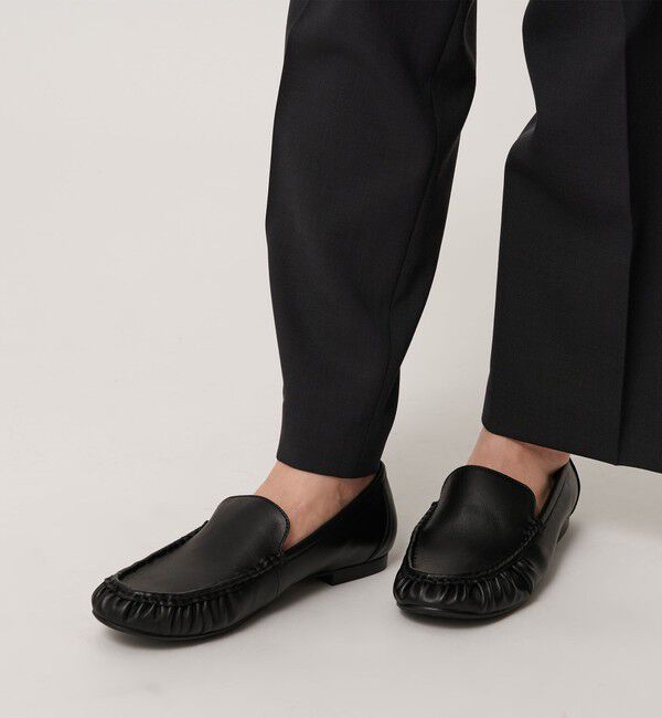 BEAUTY&YOUTH UNITED ARROWS「レザー ギャザー ローファー」|ローファー|