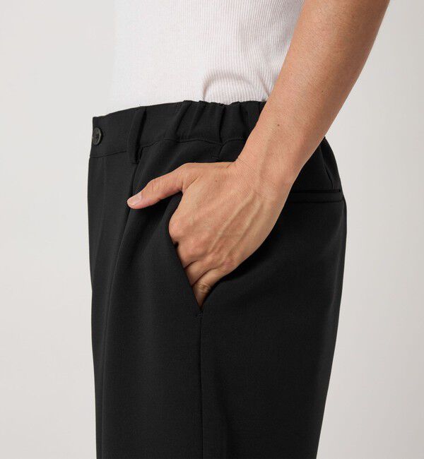 BEAUTY&YOUTH UNITED ARROWS「DUAL PACK 2.0 1プリーツ テーパード イージーパンツ -セットアップ対応 ウォッシャブル マルチ機能-」|チノ|