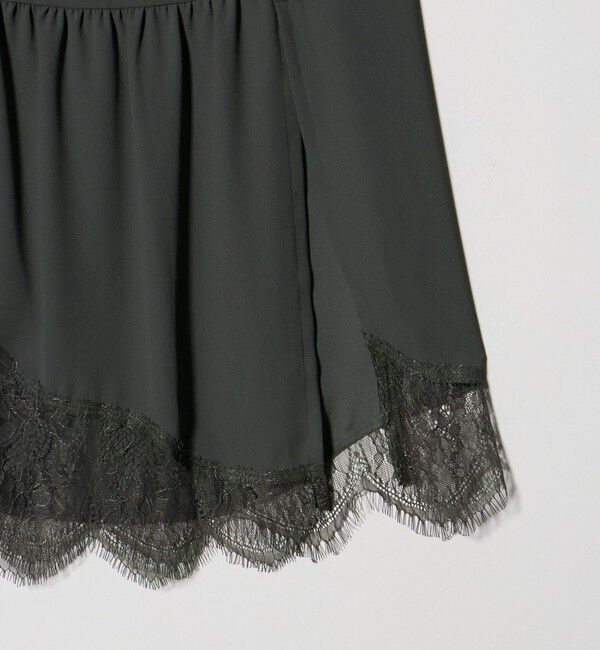 ATTISESSION「＜ATTISESSION＞レース ドッキング ロングスカート」|スカート|