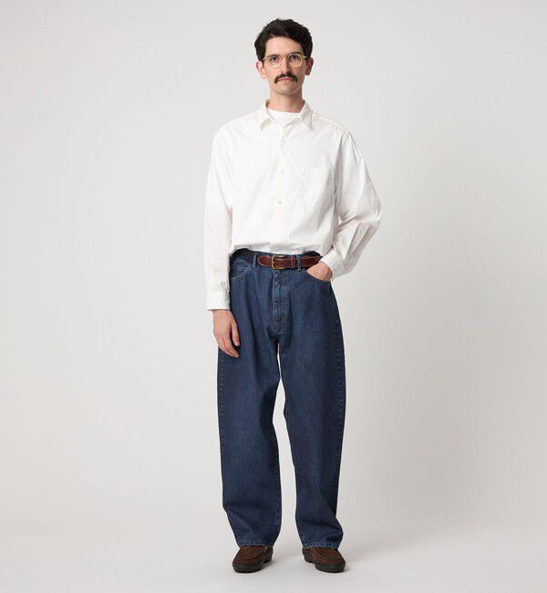 STEVEN ALAN「＜Steven Alan＞ 13.5oz デニム 5ポケット バギー テーパード パンツ」|デニム|