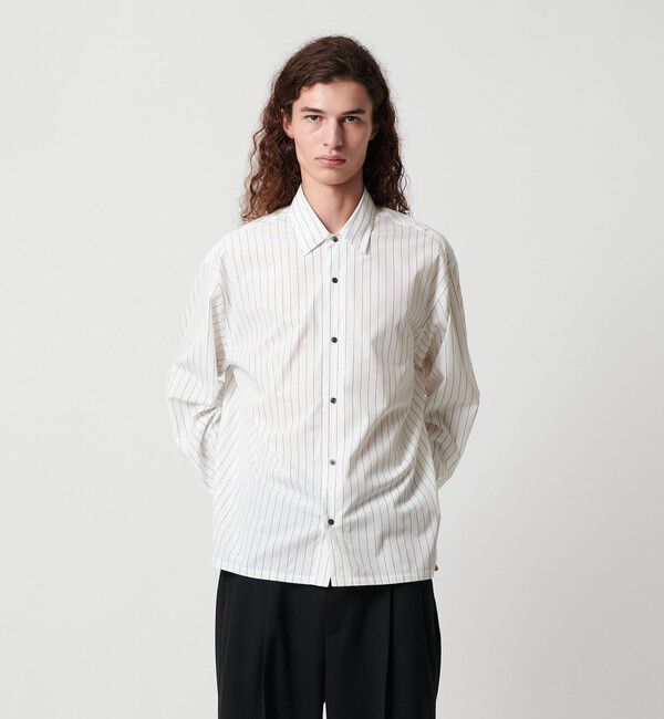 MONKEY TIME「コットン クロップド シャツ」|シャツ・ブラウス|