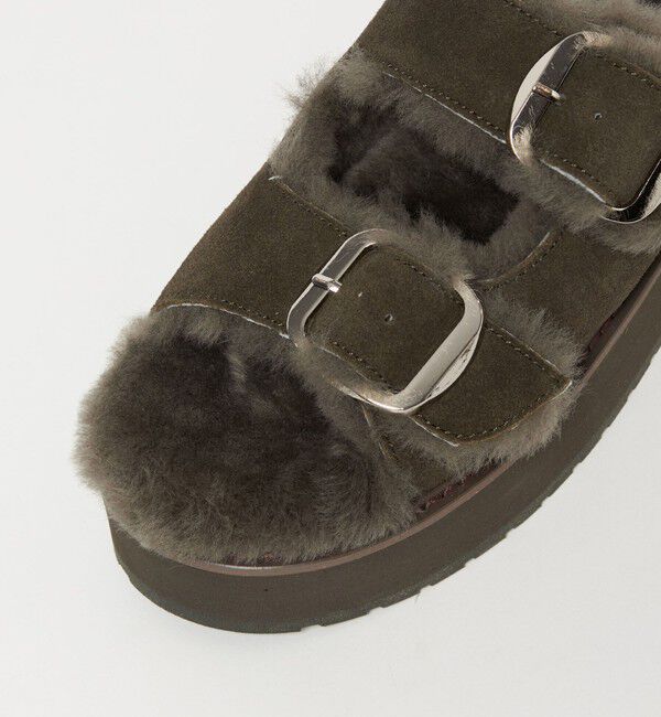 BEAUTY&YOUTH UNITED ARROWS「【別注】＜EMU Australia＞ムートン バックル サンダル」|サンダル|