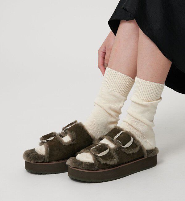 BEAUTY&YOUTH UNITED ARROWS「【別注】＜EMU Australia＞ムートン バックル サンダル」|サンダル|