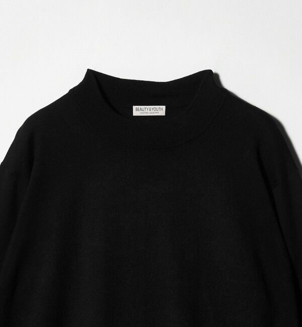 BEAUTY&YOUTH UNITED ARROWS「コットン カシミヤ ブレンド ジャケット ネック Tシャツ 」|ニット・セーター|