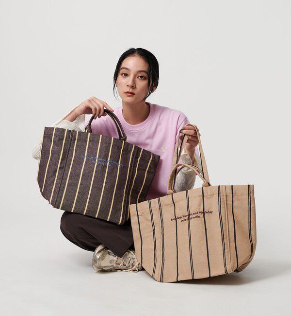 BEAUTY&YOUTH UNITED ARROWS「【別注】＜beej＞ストライプ トートバッグ -2WAY-」|トートバッグ|