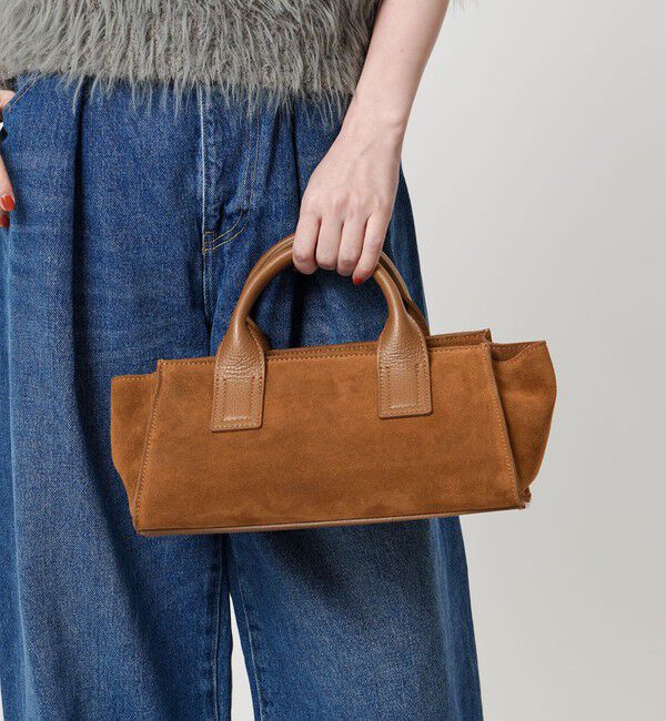 BEAUTY&YOUTH UNITED ARROWS「＜ELYSIR＞スエード ロングスクエア トートバッグ」|ハンドバッグ|MD.BROWN