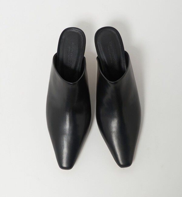 BEAUTY&YOUTH UNITED ARROWS「レザーライク ポインテッド ミュール」|サンダル|