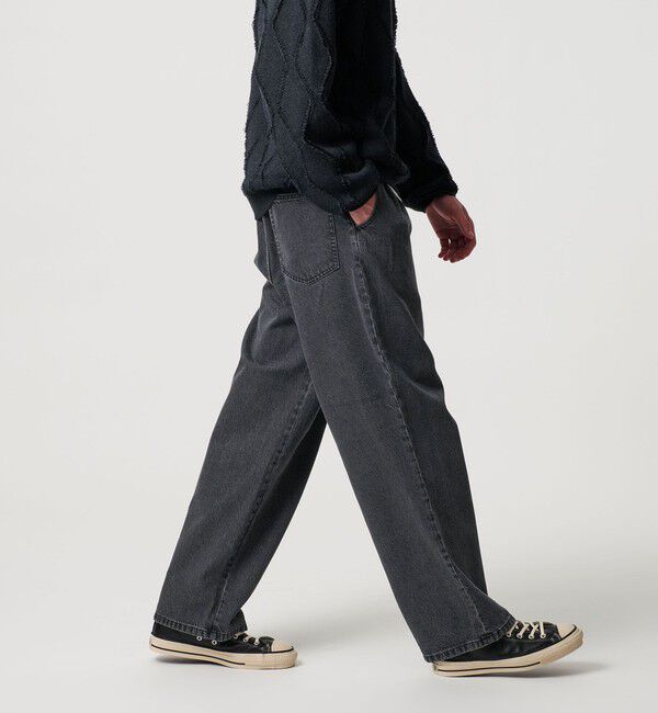 BEAUTY&YOUTH UNITED ARROWS「オゾン ウォッシュ デニム パンツ」|チノ|BLACK