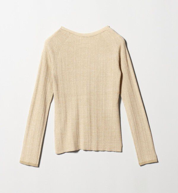 BEAUTY&YOUTH UNITED ARROWS「ポリエステルブレンド メランジリブ カーディガン ウォッシャブル」|カーディガン|