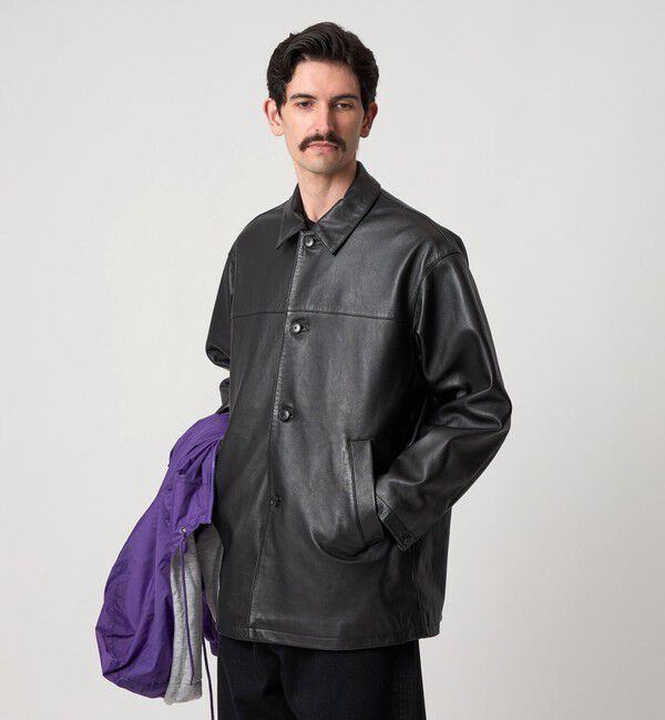 STEVEN ALAN「＜Steven Alan＞ シボ シープレザー カー コート」|その他|