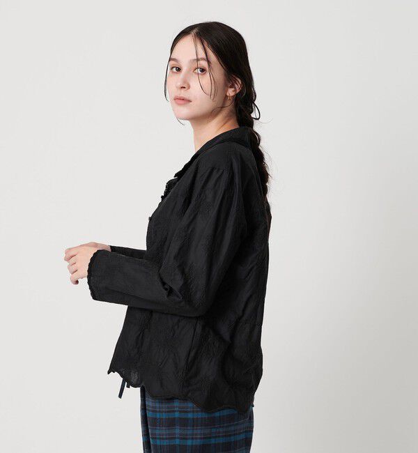 BEAUTY&YOUTH UNITED ARROWS「エンブロイダリー オープンカラーシャツ」|シャツ・ブラウス|