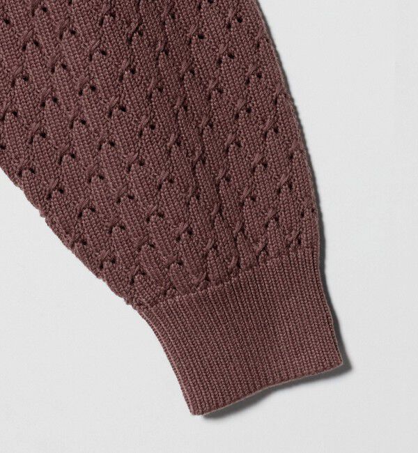 BEAUTY&YOUTH UNITED ARROWS「オブリック パターン ポロ ジャケット」|カーディガン|