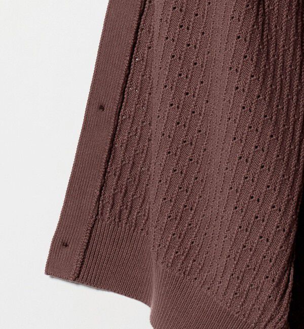 BEAUTY&YOUTH UNITED ARROWS「オブリック パターン ポロ ジャケット」|カーディガン|