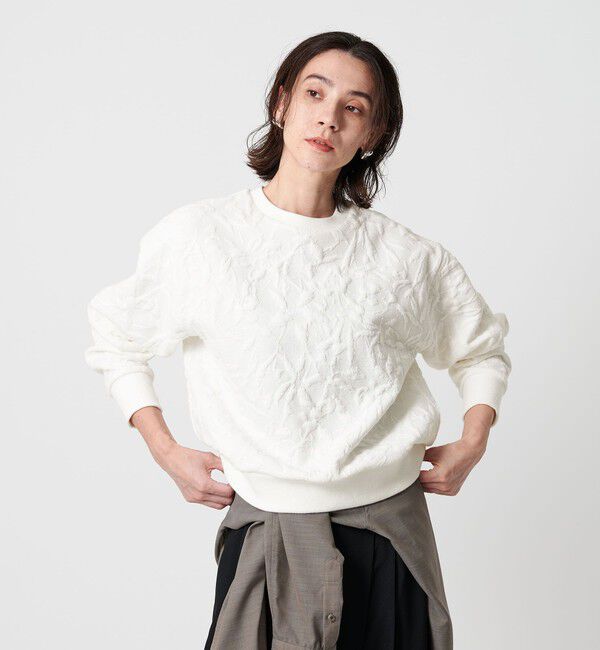 BEAUTY&YOUTH UNITED ARROWS「ボタニカルジャガード プルオーバー」|Tシャツ・カットソー|