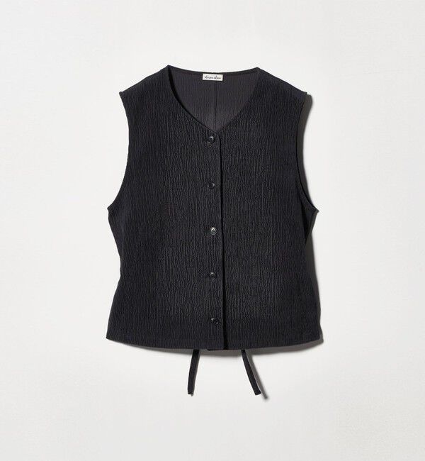 STEVEN ALAN「＜Steven Alan＞ランダム コーデュロイ ベスト」|ベスト・ジレ|BLACK