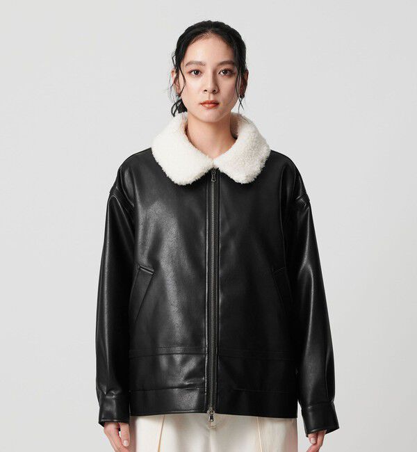 BEAUTY&YOUTH UNITED ARROWS「【WEB限定】レザーライク 2WAYブルゾン」|ブルゾン・スタジャン|