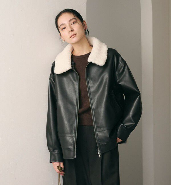 BEAUTY&YOUTH UNITED ARROWS「【WEB限定】レザーライク 2WAYブルゾン」|ブルゾン・スタジャン|