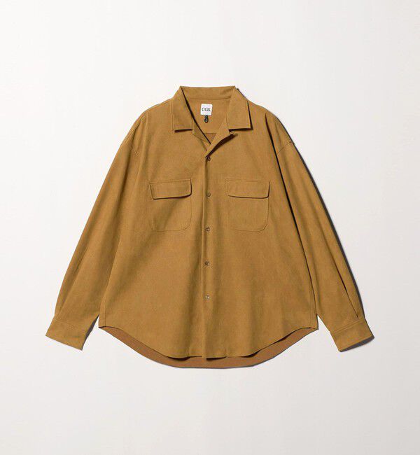 California General Store「＜CGS.＞スウェード ライク オープンカラー シャツ」|シャツ・ブラウス|