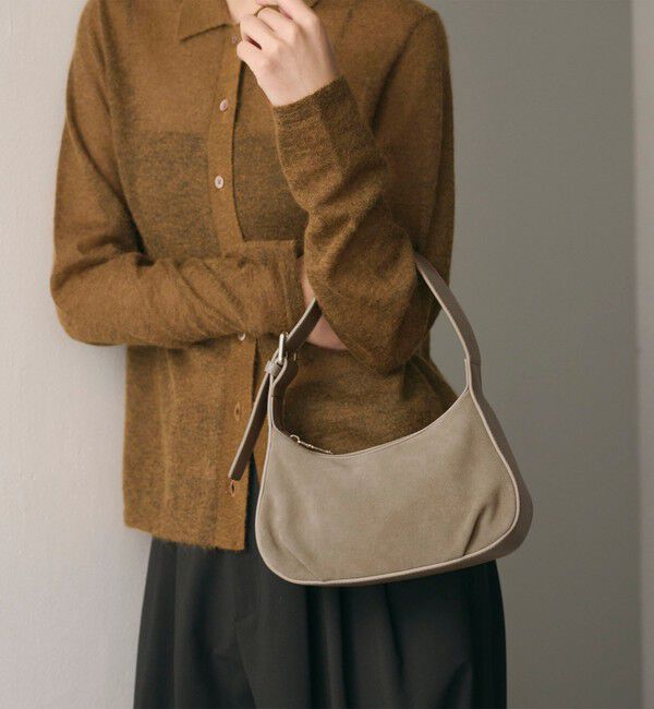 BEAUTY&YOUTH UNITED ARROWS「スエード ムーン ワイドベルト ワンショルダーバッグ」|ショルダー・メッセンジャー|BEIGE