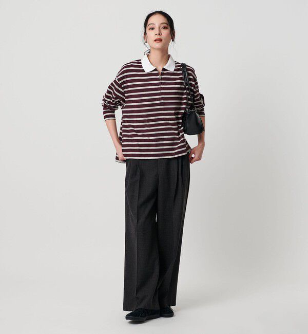 BEAUTY&YOUTH UNITED ARROWS「【WEB限定】マルチボーダー ハーフジッププルオーバー」|Tシャツ・カットソー|